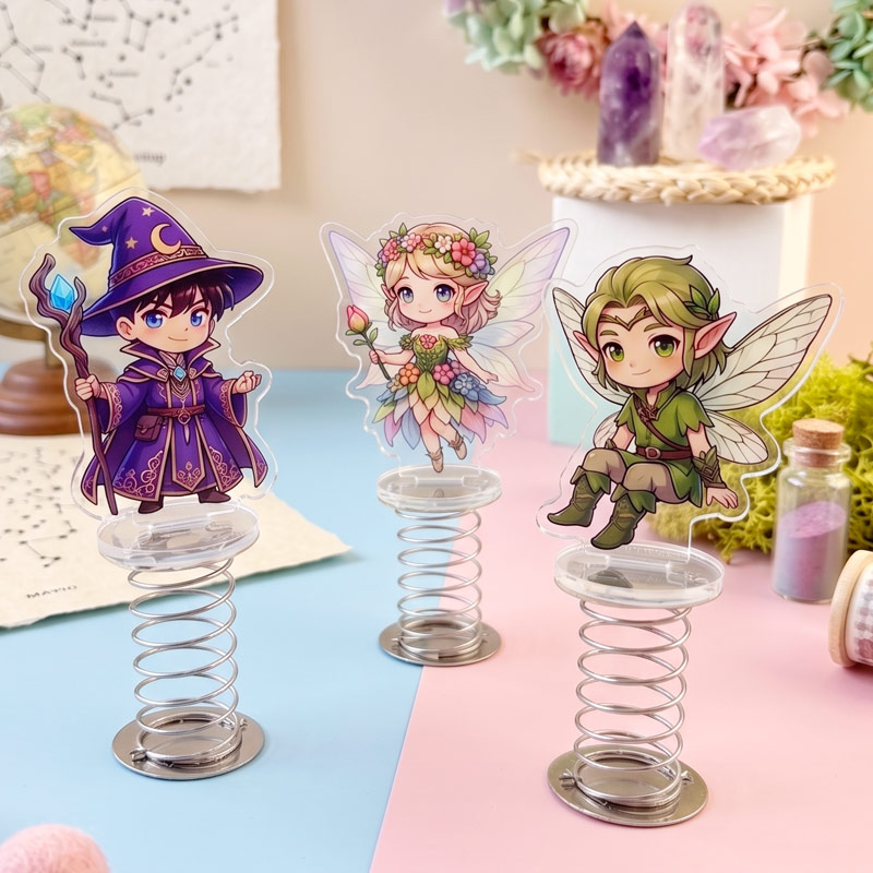 押しキャラスプリングアクリルスタンド