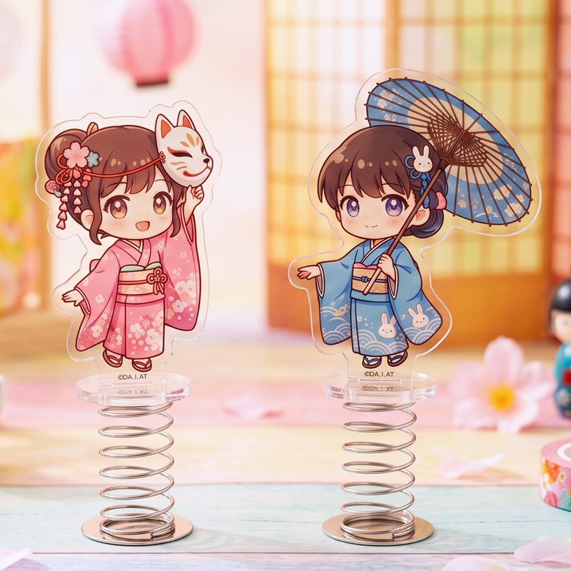 アクリルスプリングスタンド